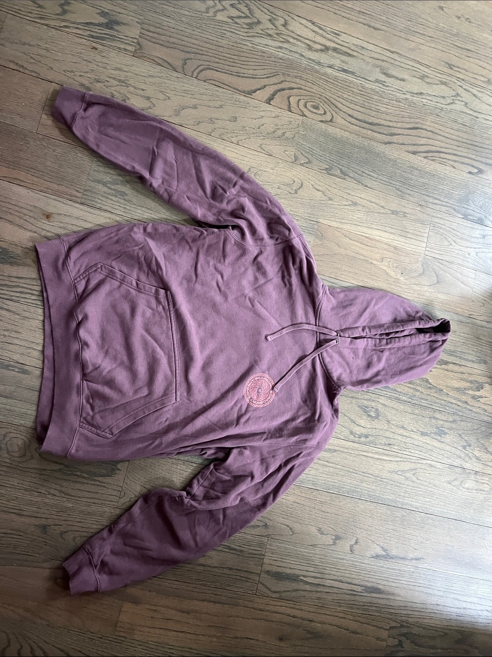 Men’s  Dusty Rose Hooded Pullover Sweatshirt